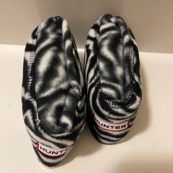 NWT HUNTER Moss Cable Cuff Fleece Welly Sock Size M 5-7 Graphite - Picture 11 of 11